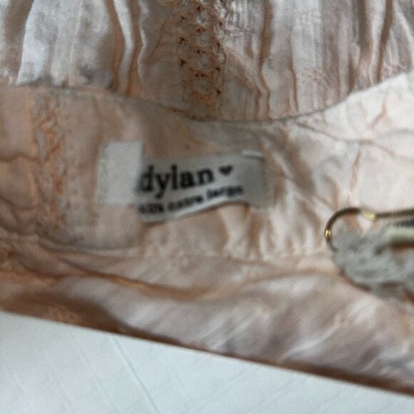 DYLAN Patchwork Long Sleeve Button Tunic Top- Light Peach - New with Tags - XXL - Picture 8 of 10